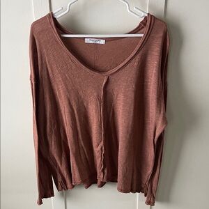 Project social T Rust Long Sleeve Top